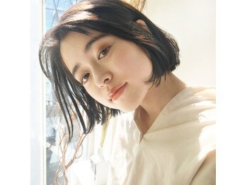 切りっぱなし大人ボブ