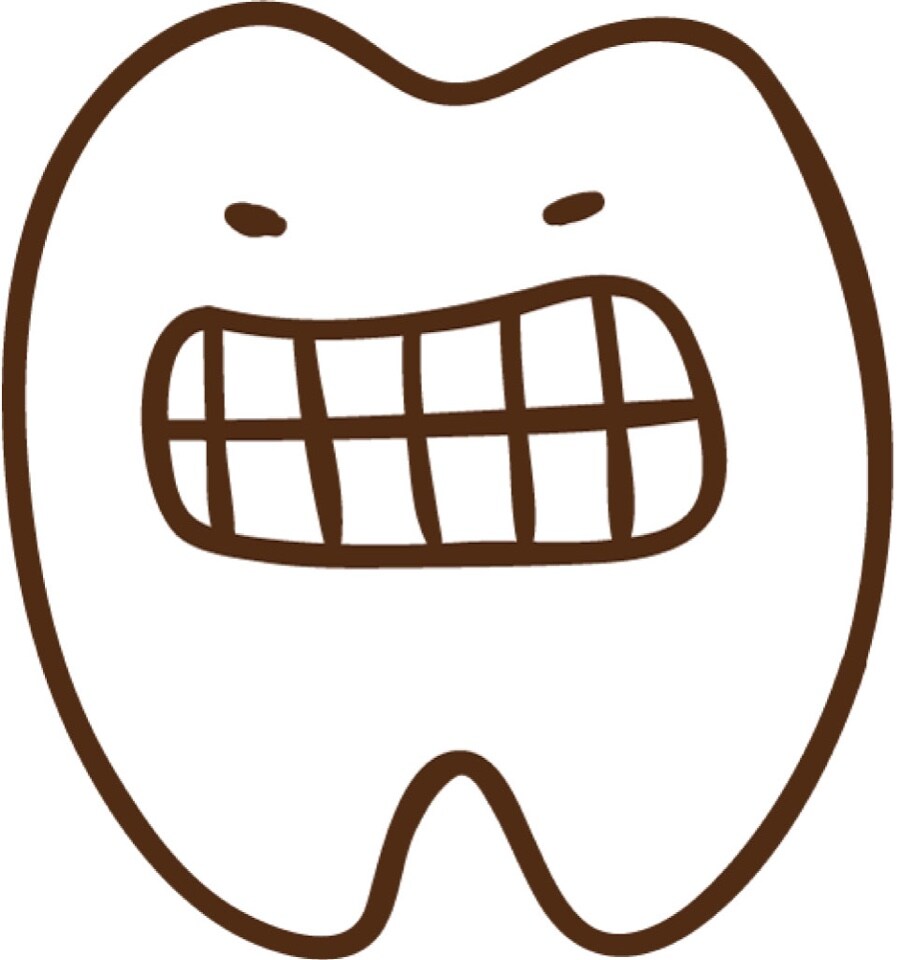 くいしばりで顔が歪む