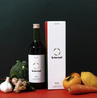 よもぎ蒸し中の飲み物「無農薬酵素ドリンク」