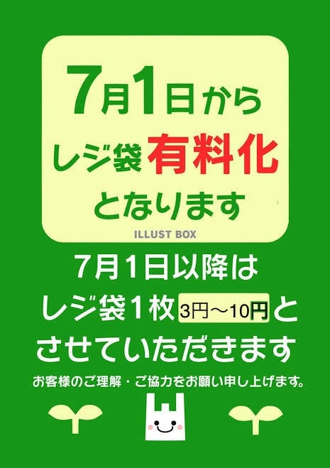 レジ袋有料化！
