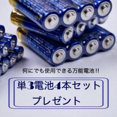 単3電池4本セット１つプレゼントになるクーポン