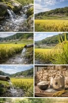 天然湧き水栽培　黒谷米