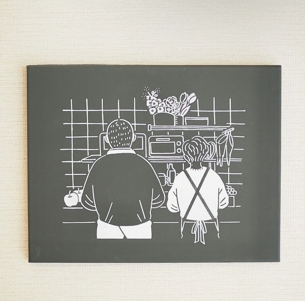 マスターとママの後ろ姿