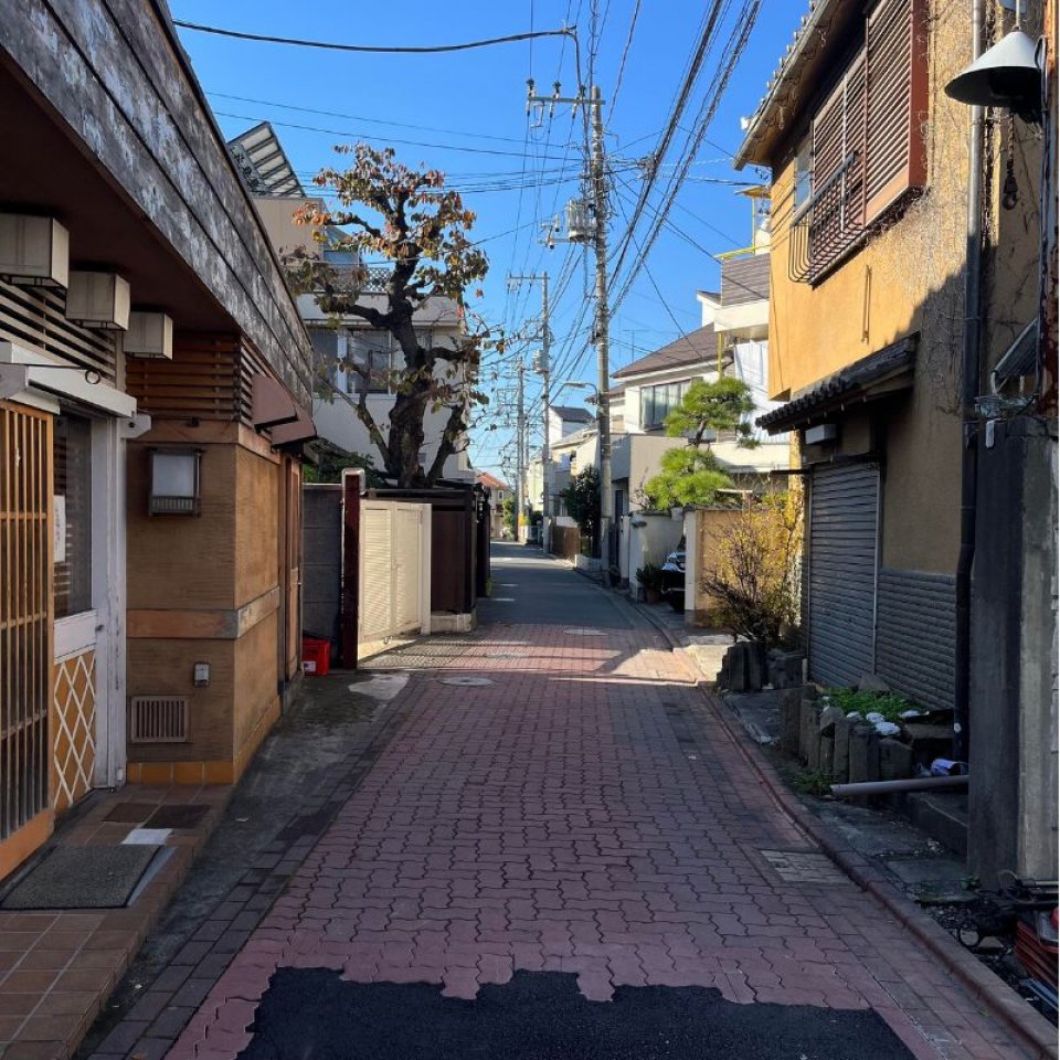 山王宮古寿司前の道路