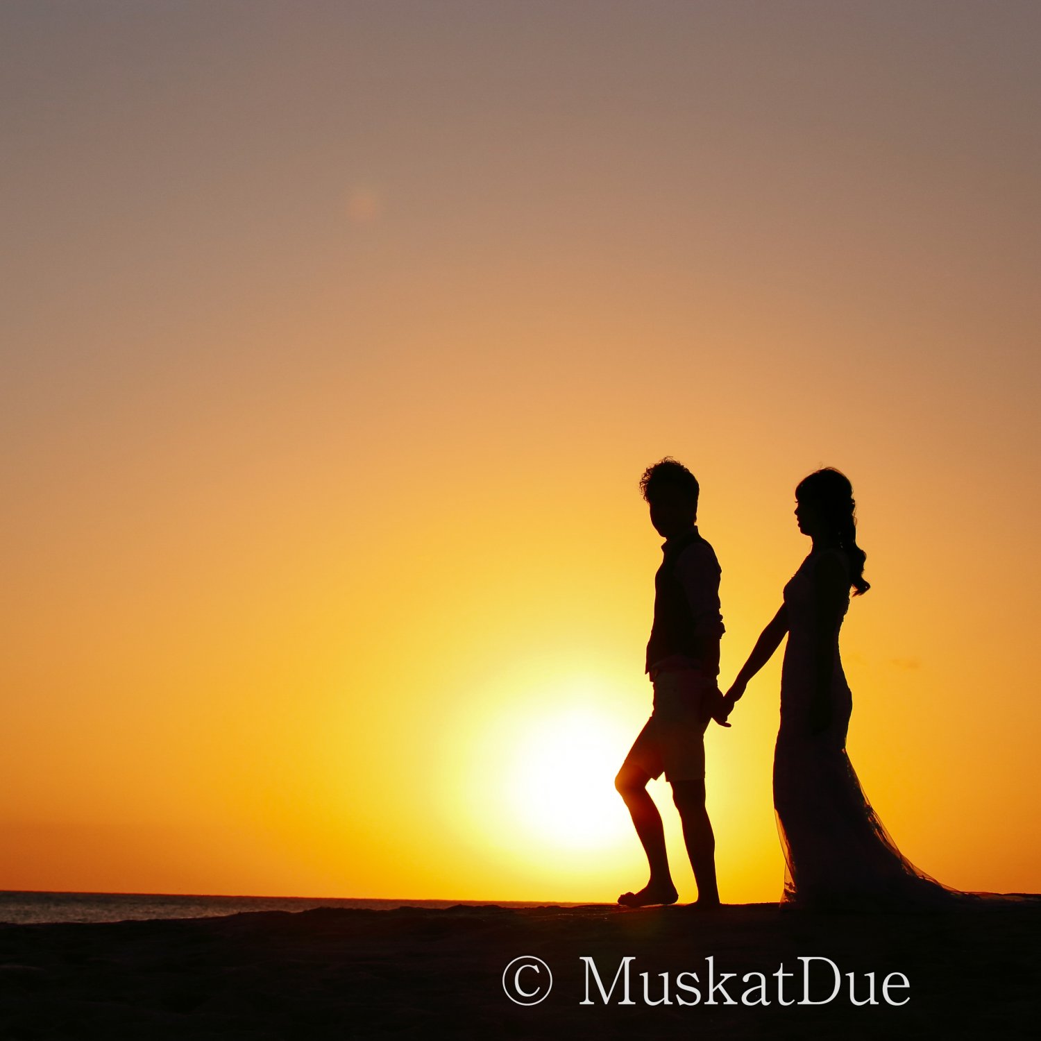 ハワイウェディング　サンセット