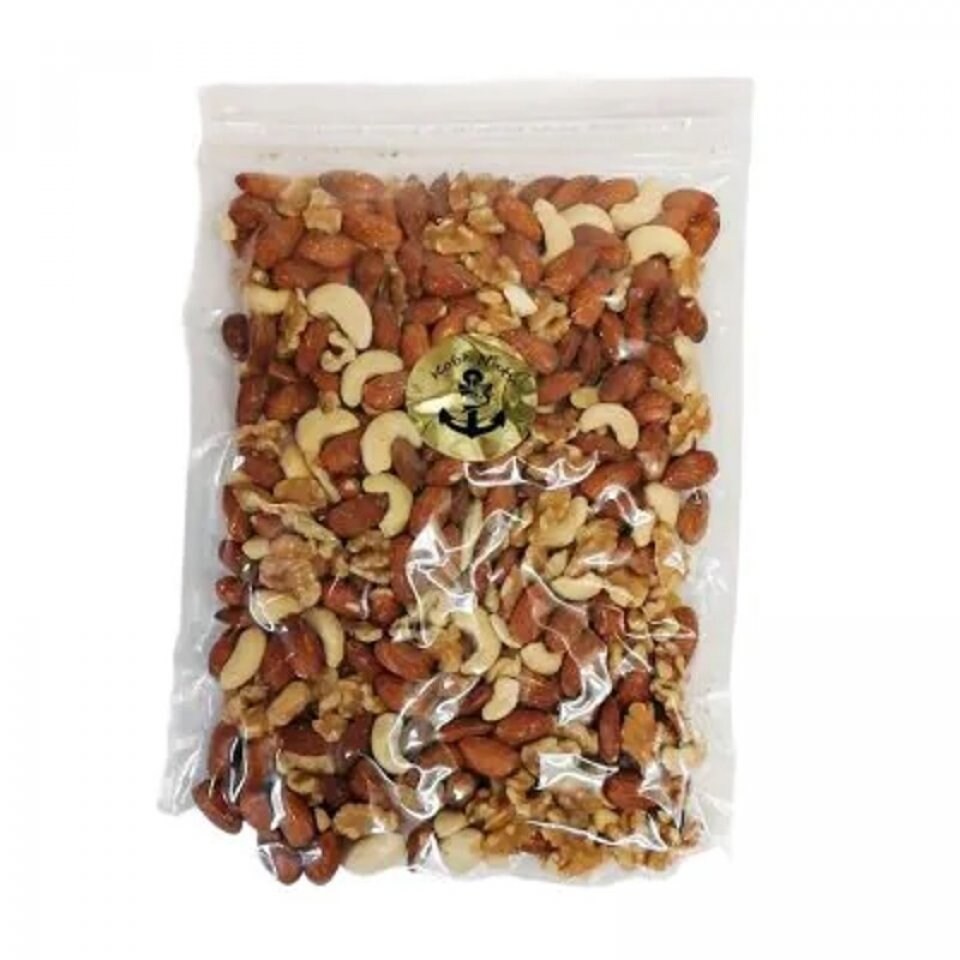 3種素焼きミックスナッツ400g×1袋/食塩無添加•大袋ジッパー付き