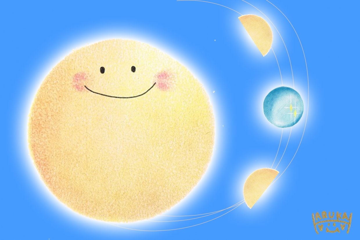 パステルアート『絵がきや晴加-haruka』 結紋-yuimon|ライフクリエイター|オリジナル新月満月シール