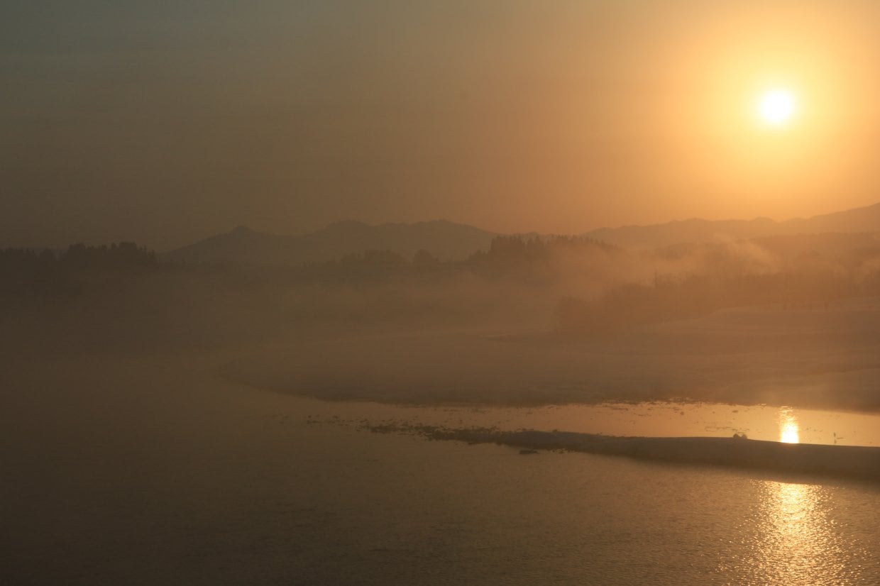 セピア色の信濃川