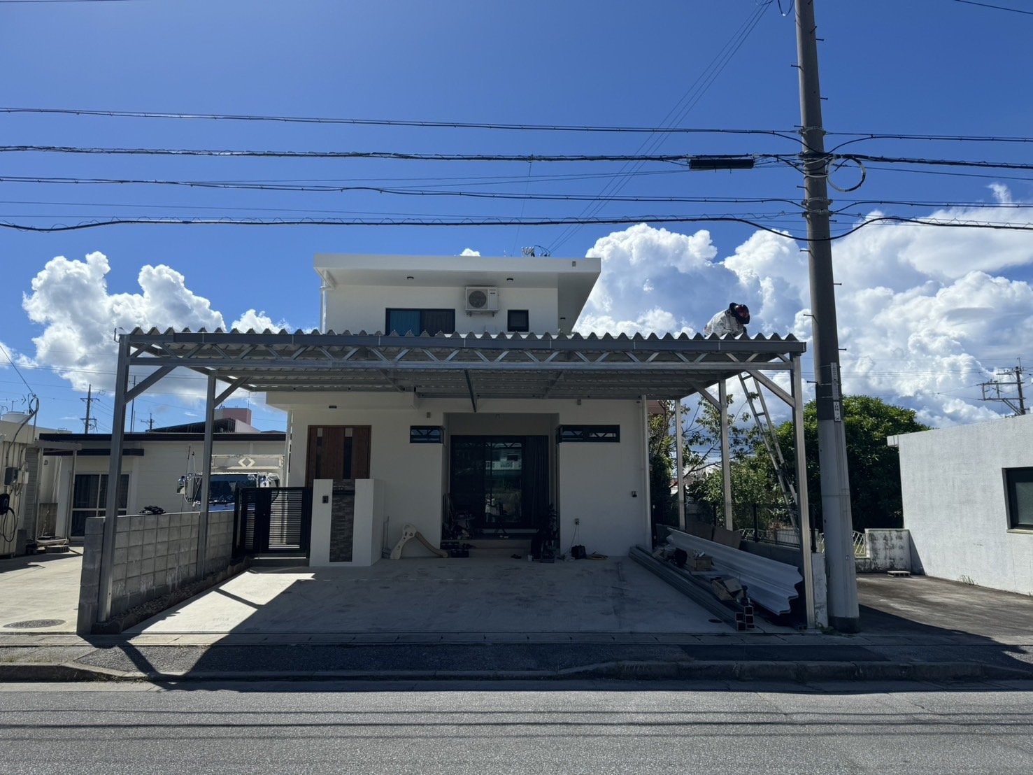 サッシ設置工事