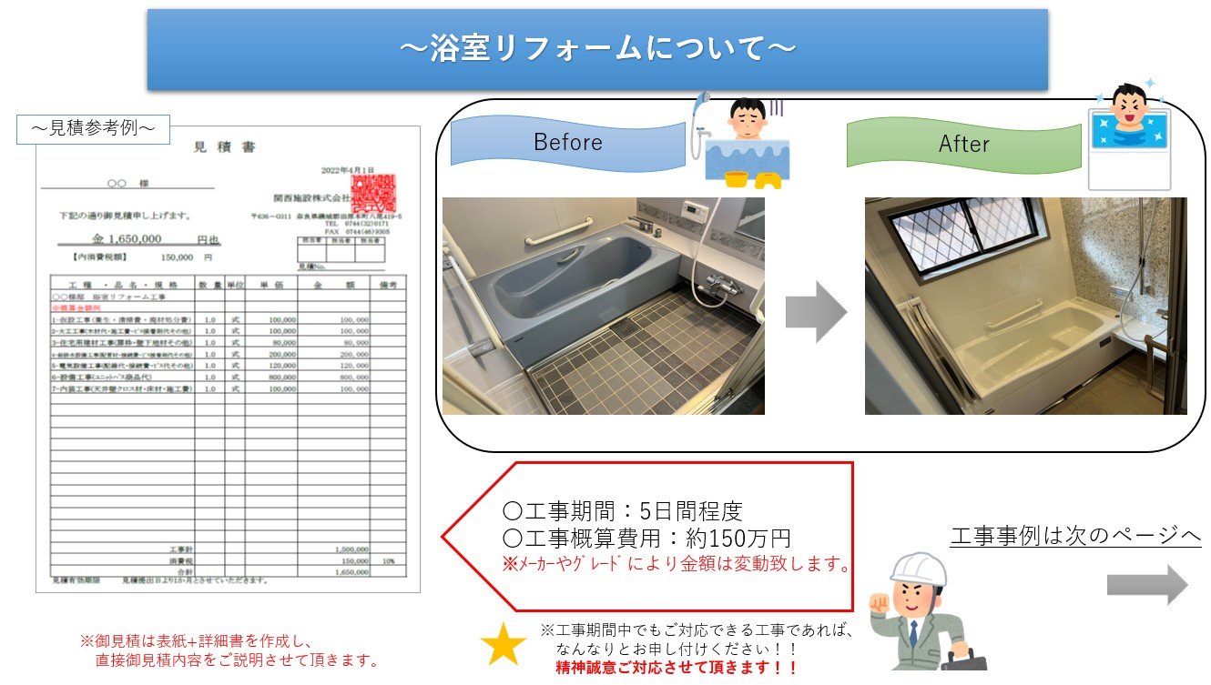 浴室ﾘﾌｫｰﾑ