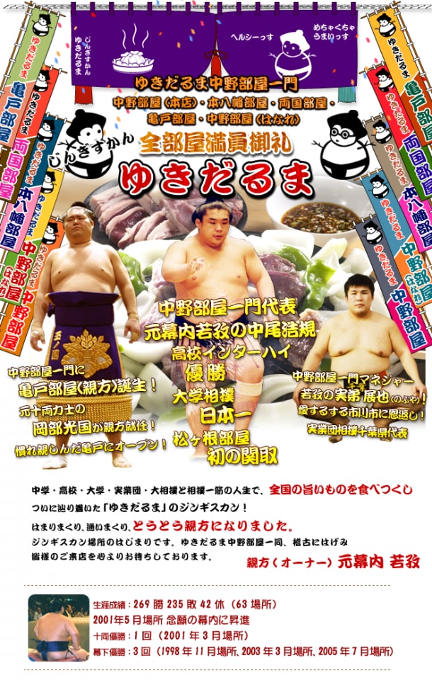 ジンギスカンゆきだるま中野部屋一門 超貴重！国内羊肉輸入量２％のアイスランドシープ　通販  ジンギスカンゆきだるま中野部屋一門 