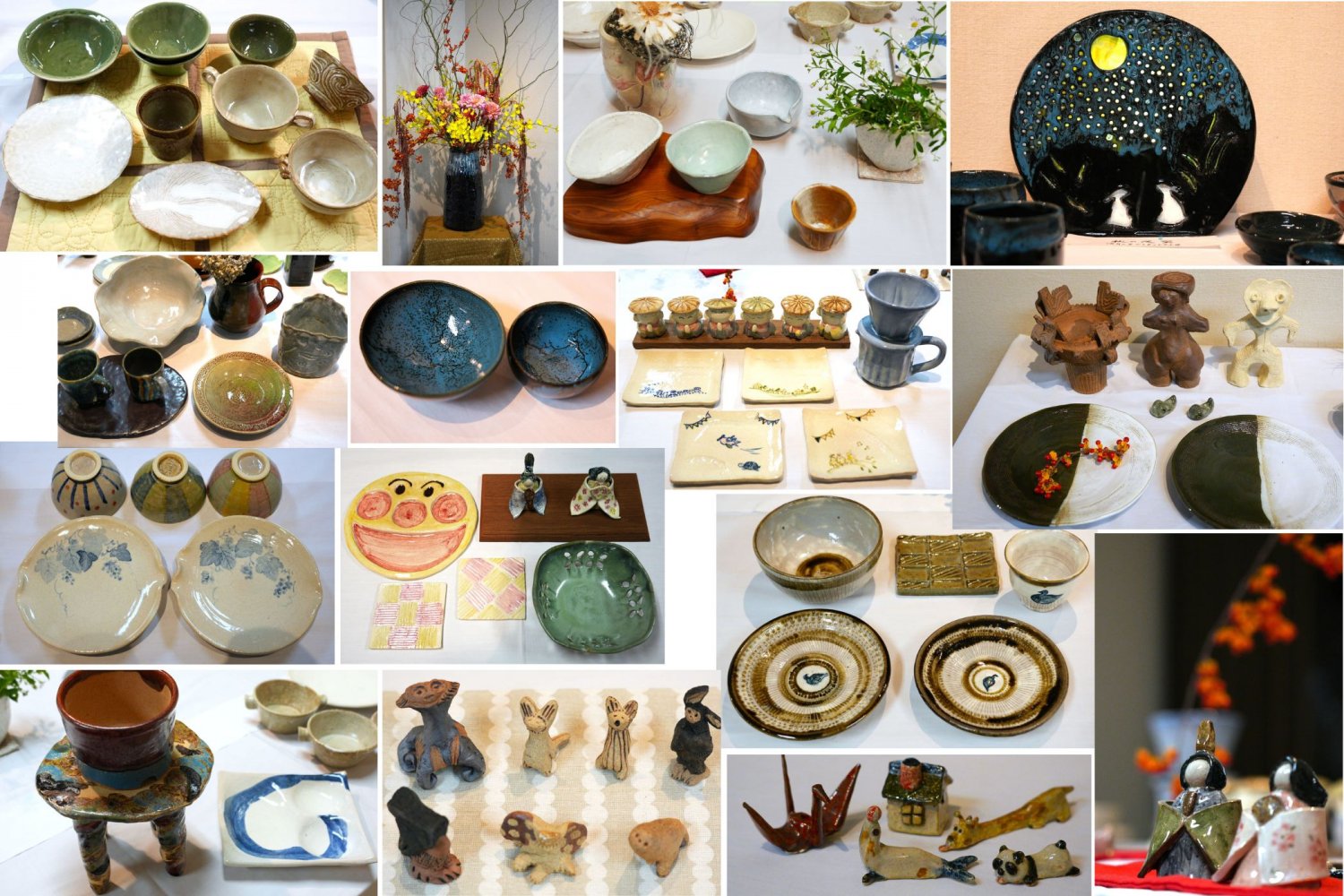 第17回「むつみ陶房」習作展（2024年）の会員作品　