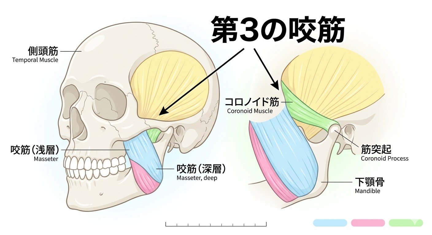 『第３の咬筋・コロノイド筋』