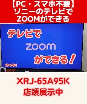 PC・スマホ不要 ソニーのテレビでZoomができる