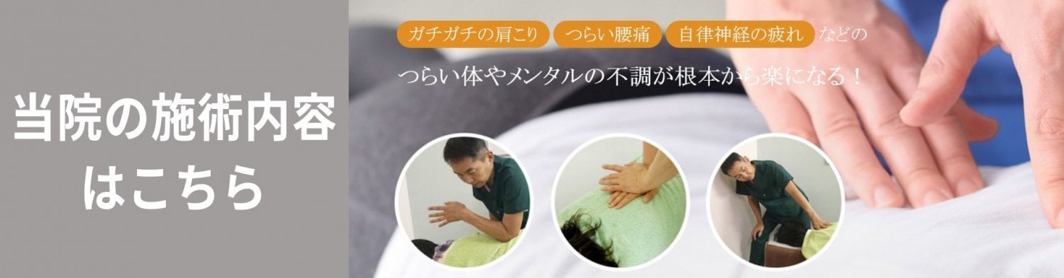 ねむのき整体院施術詳細