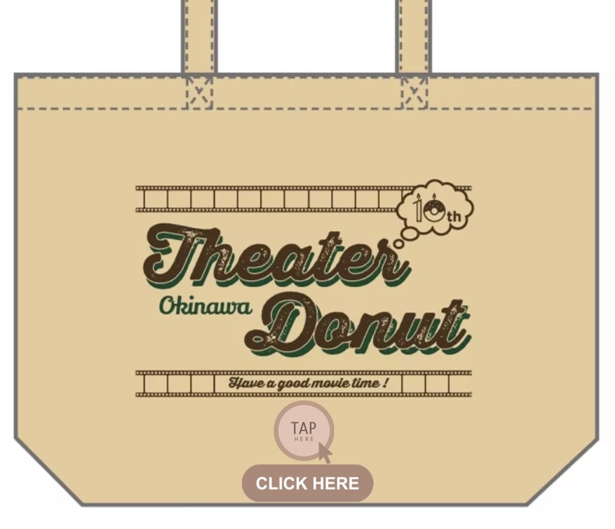 10周年記念【シアド・オリジナルバッグ】しっかり生地のトートバッグ10周年ロゴ入り