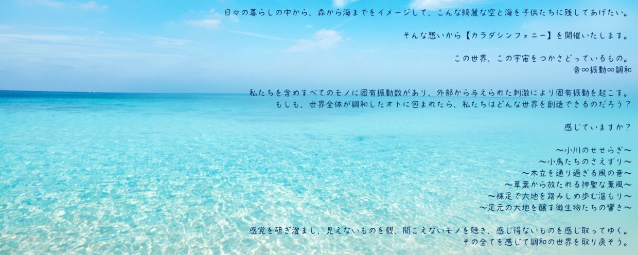 カラダシンフォニーへの想い