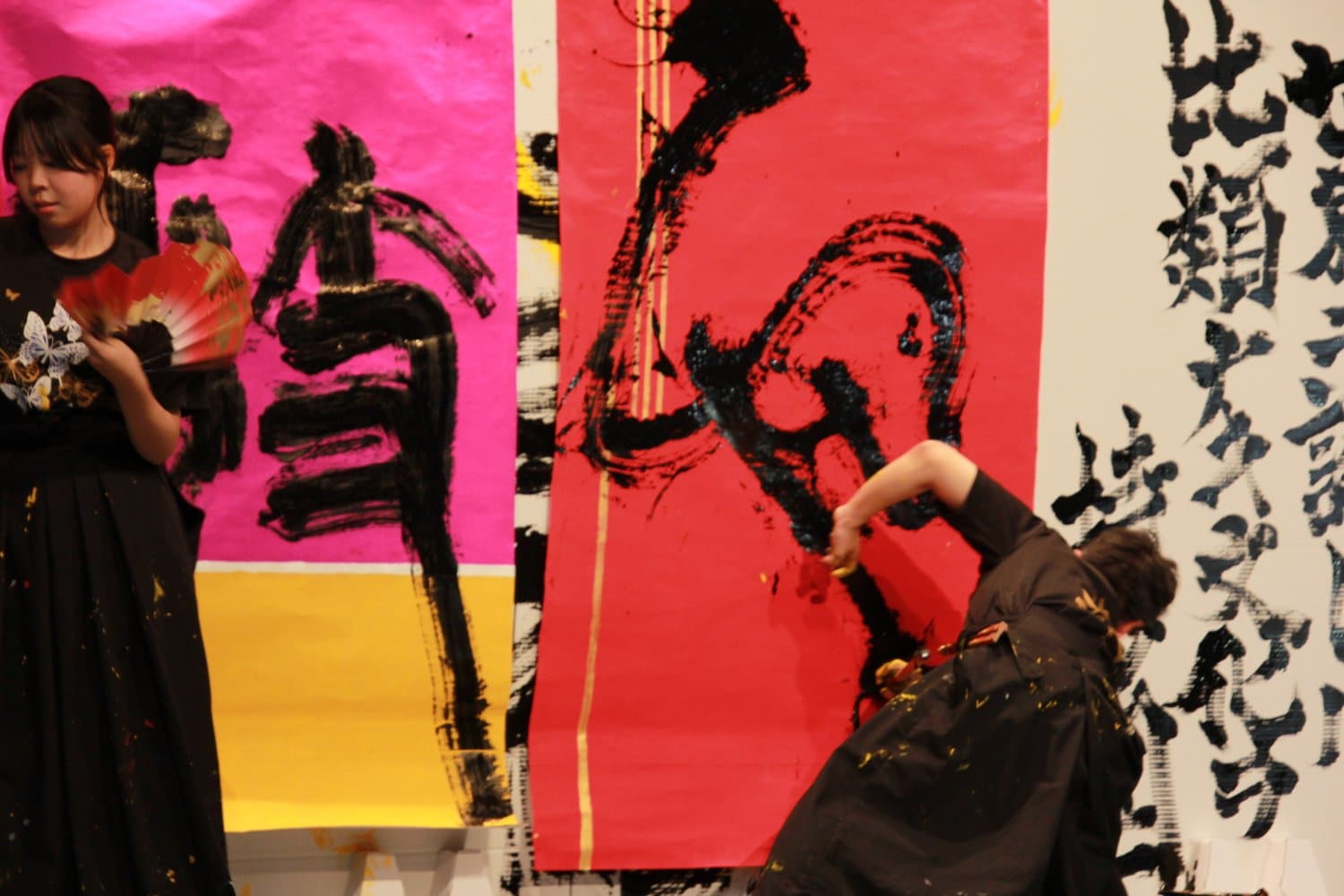 高校生書道パフォーマンス