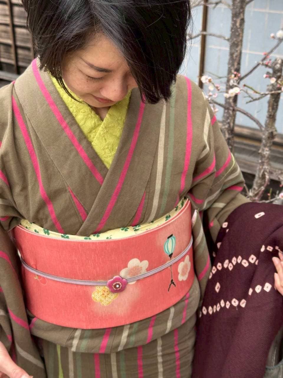 伊勢型木綿のコーデ