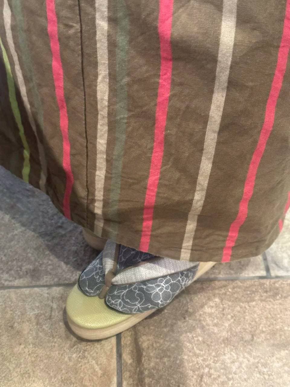 伊勢型木綿のコーデ