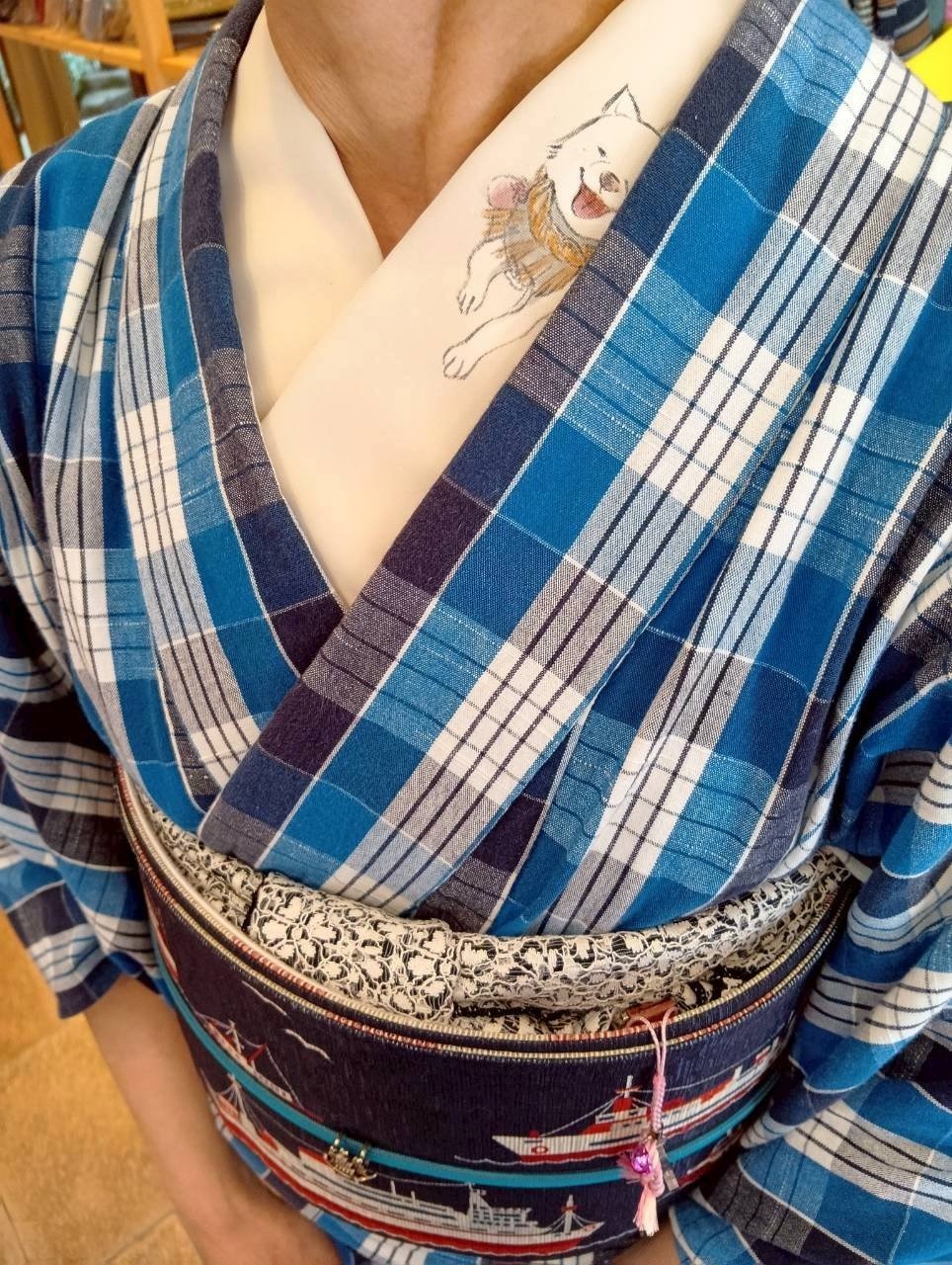 伊勢型木綿のコーデ