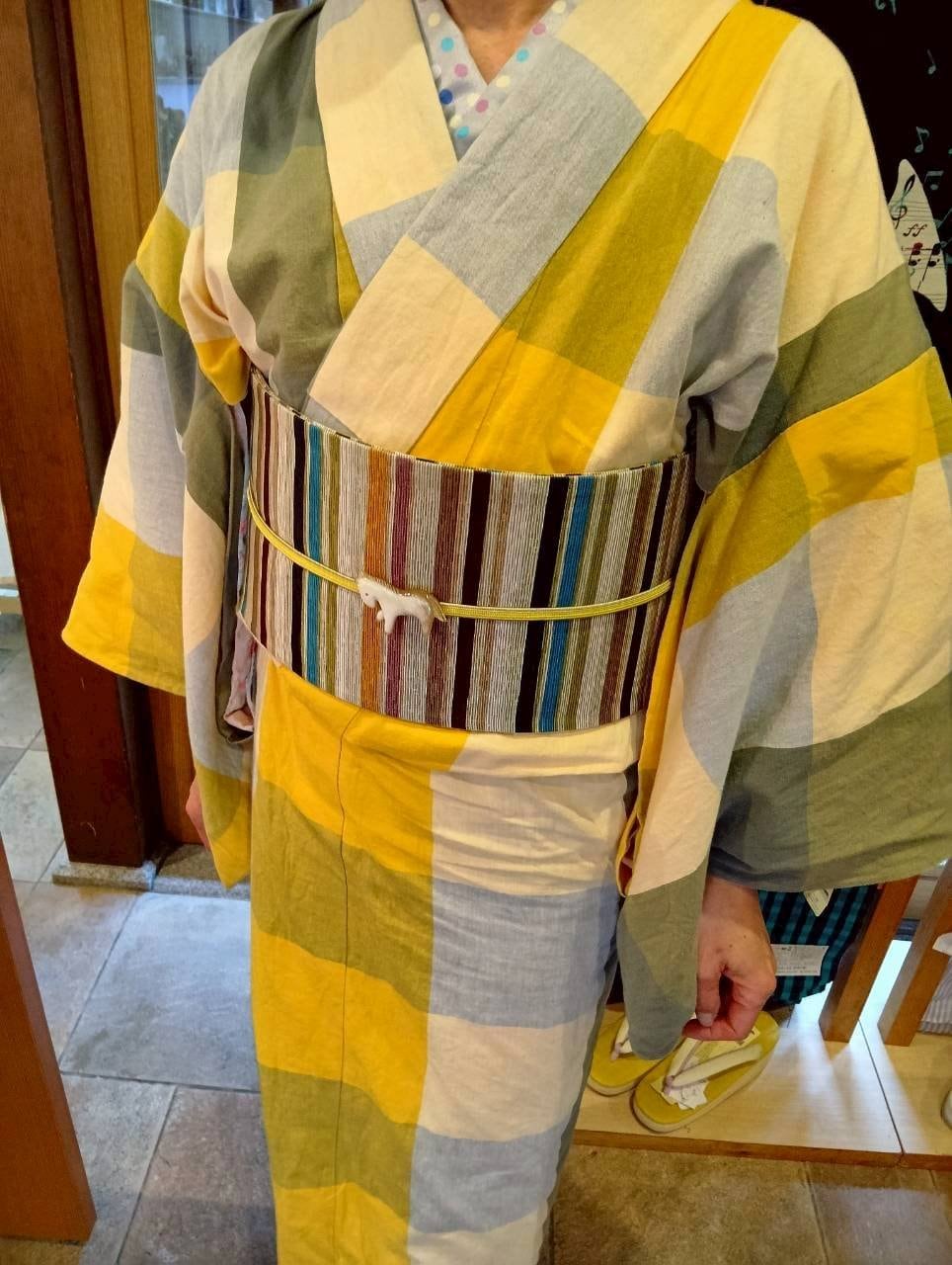 伊勢型木綿のコーデ