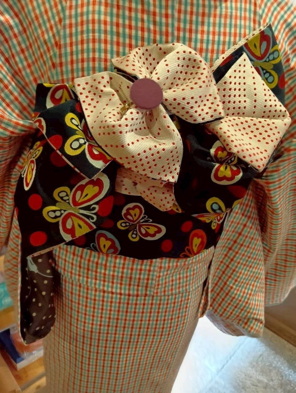 伊勢型木綿のコーデ