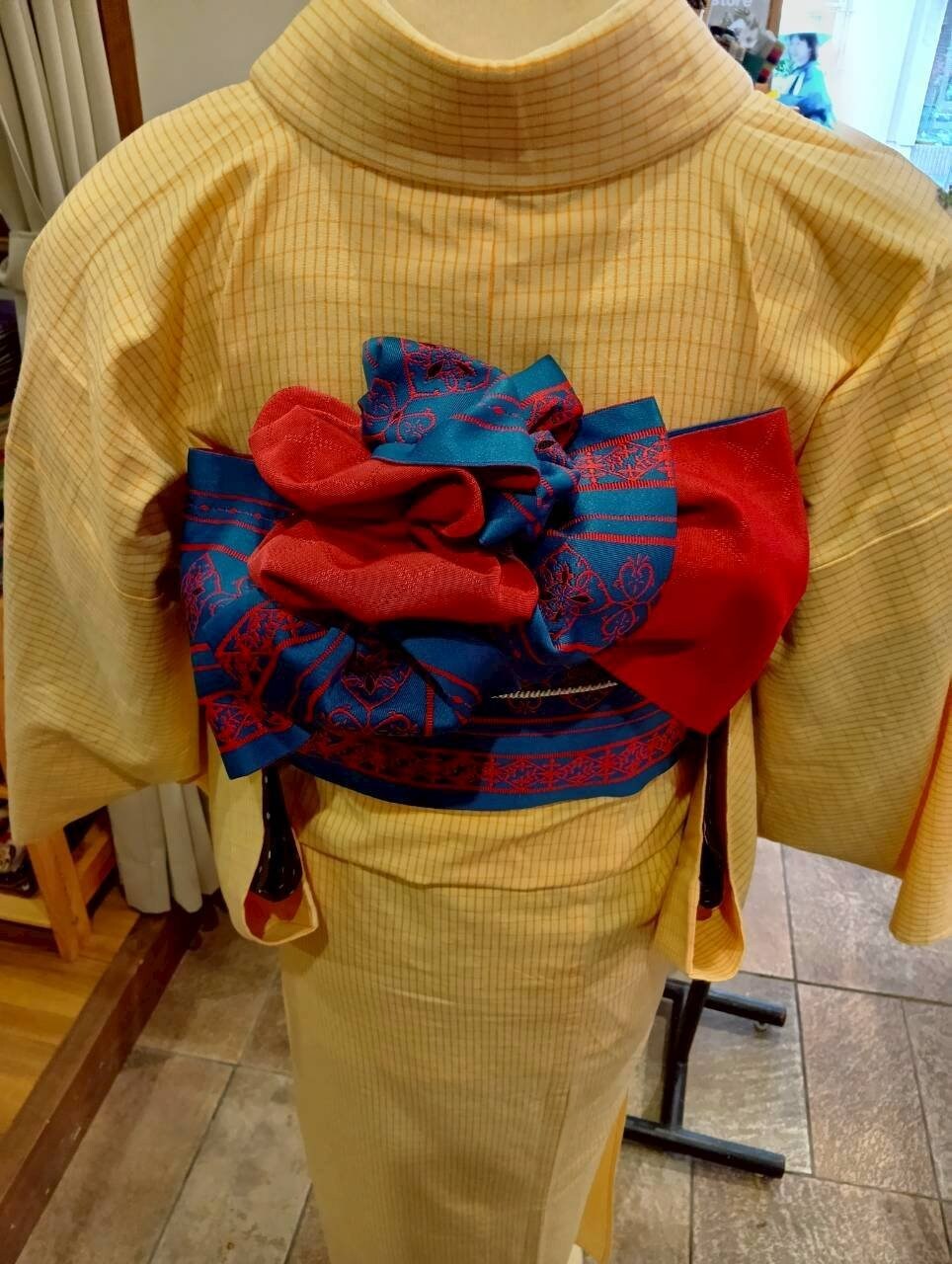 伊勢型木綿のコーデ