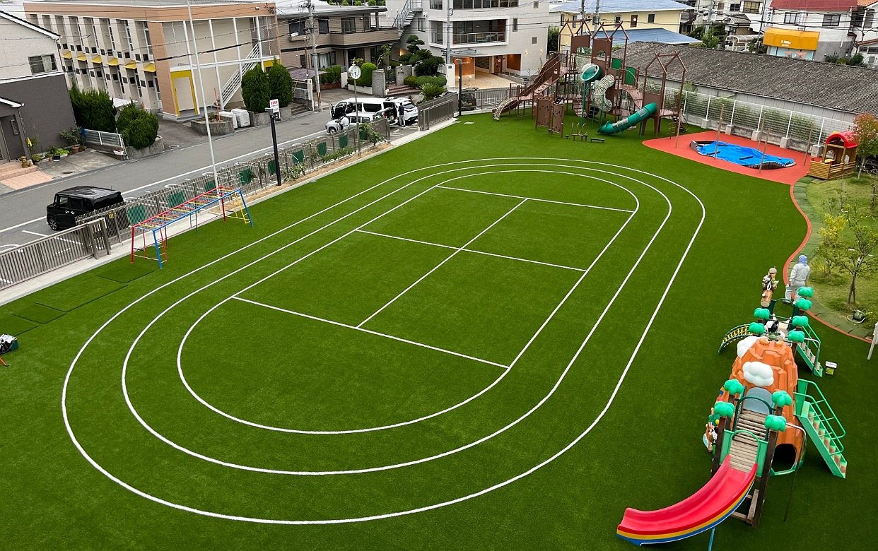人工芝Pro施工　広島・山口　幼稚園人工芝