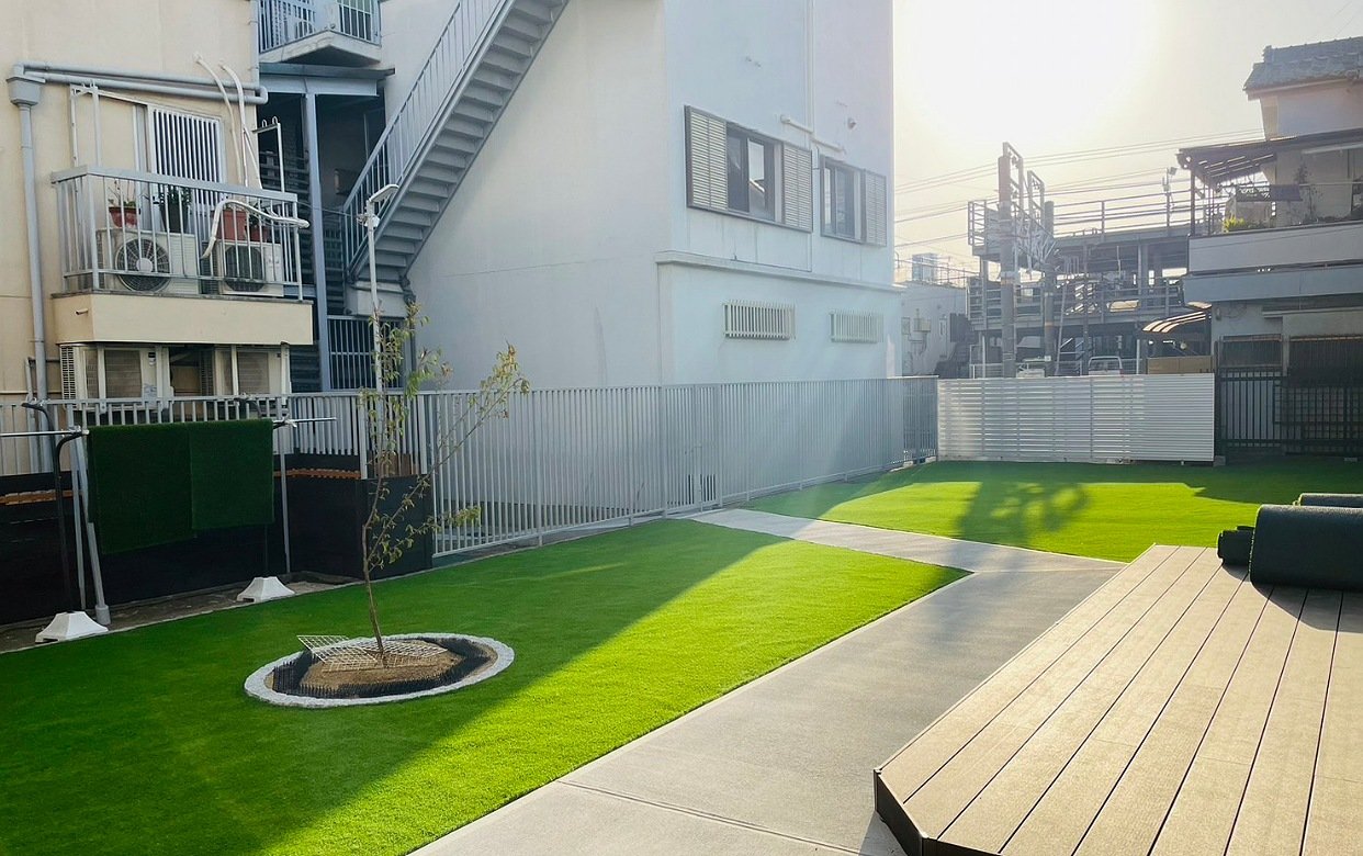 人工芝Pro施工　広島・山口　お庭のリアル人工芝