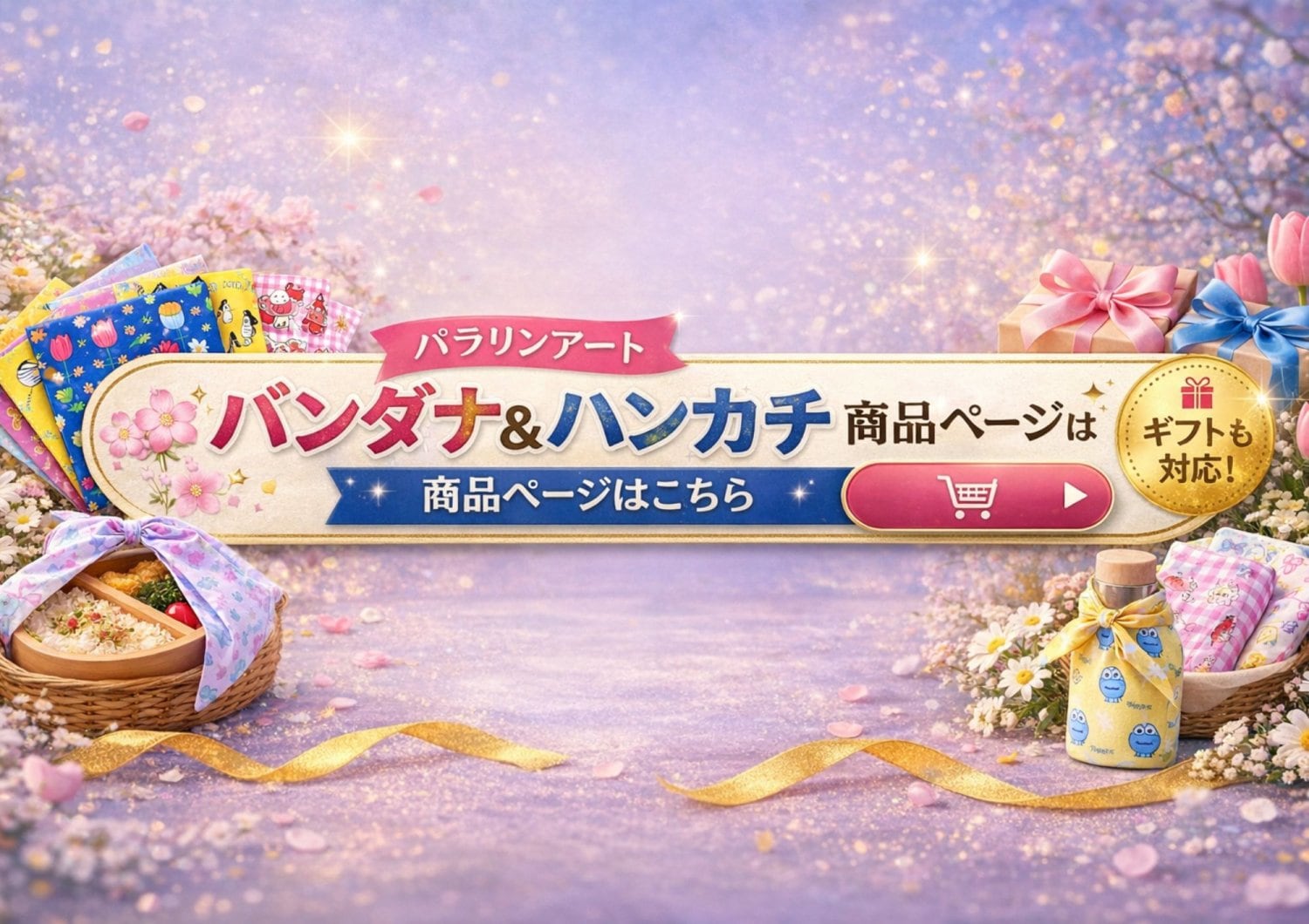 パラリンアートハンカチ