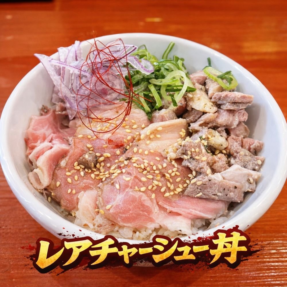 名古屋ラーメン|鶏そばから揚げ専門店らーめんえびす|レアチャーシュー丼