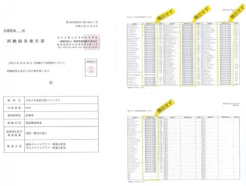 8年連続、残留農薬ゼロ