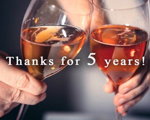 2022年6月26日、当店は５周年を迎えました！