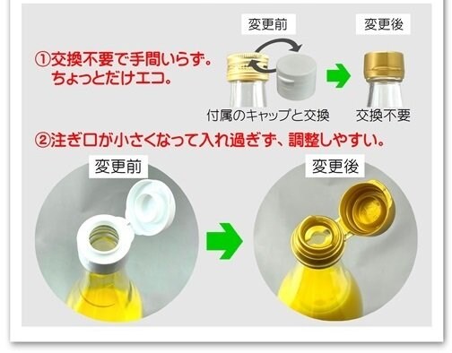 キャップが変わりました！