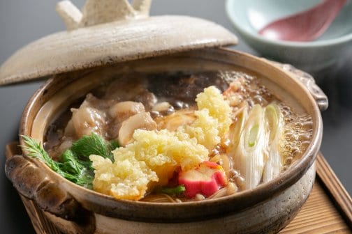 冬メニュー　鍋焼きうどん！