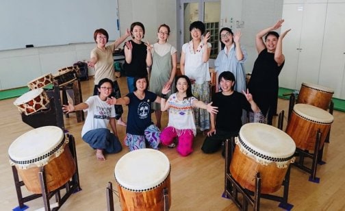 妊婦さんのための太鼓道場