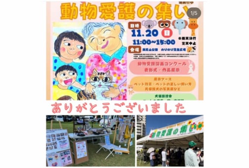「動物愛護の集い」と「アニマルフェスタ」が 11月20日(日)に奥武山公園のびのび芝生広場で 同時開催！