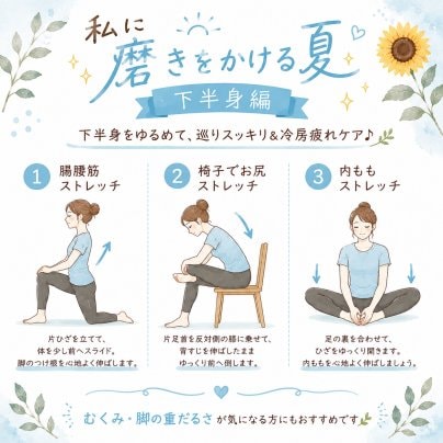 【私に磨きをかける夏🌻 下半身編】