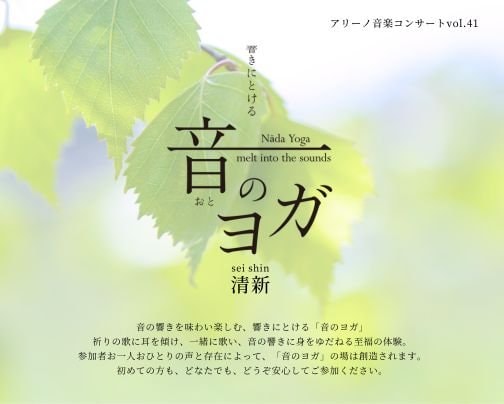 2025/05/25響きにとける「音のヨガ」@アリーノ