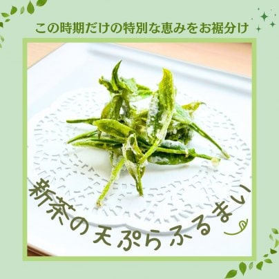 【4/26開催】ご来場者に新茶の天ぷら、ふる舞います