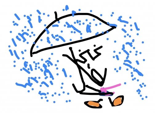 天気の急変…