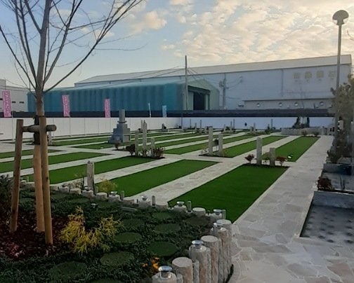 人工芝pro 人工芝施工（広島県広島市西区 霊園）