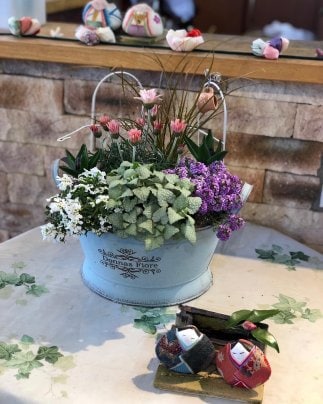 2月の寄せ植え教室