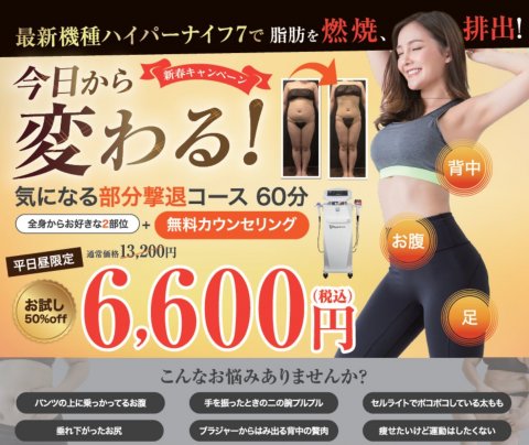 新春キャンペーン！50％OFF！