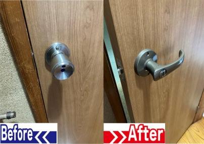 トイレのドアノブ交換