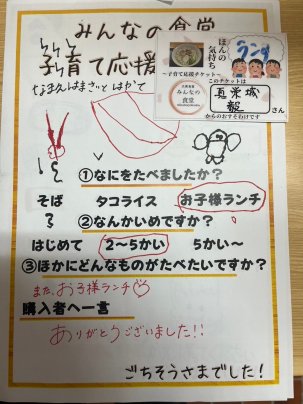 ごちそうさまでした！