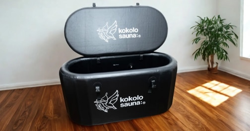 空気でふくらむゴム製水桶 × コンセント接続で3℃まで冷える！kokolo sauna®がチラー水風呂を新発売