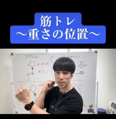 適切な負荷をかけ続ける適切な位置。