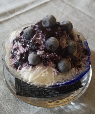 ブルーベリーかき氷